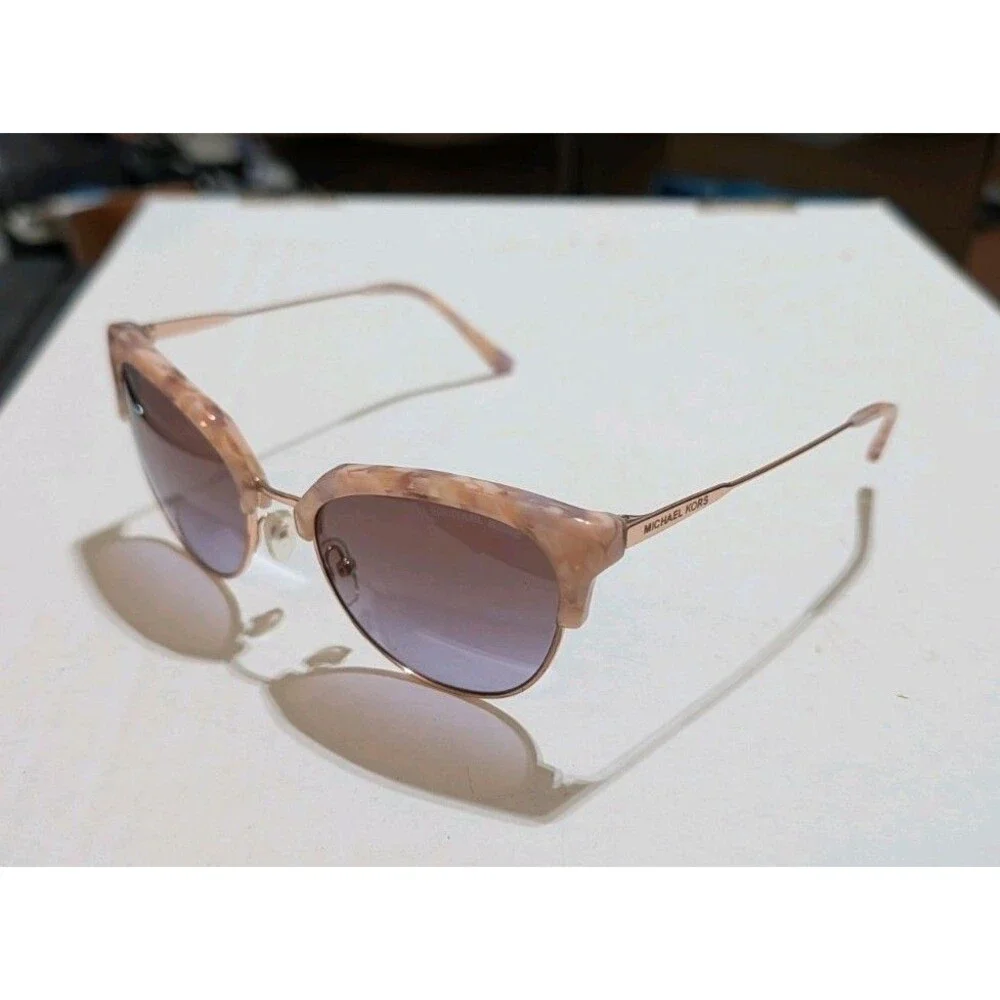 Michael Kors Savannah MK1033 Pink Tortoise Cat Eye Sunglasses With Case
